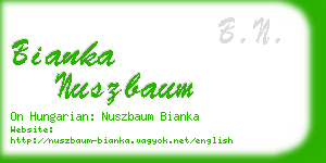 bianka nuszbaum business card